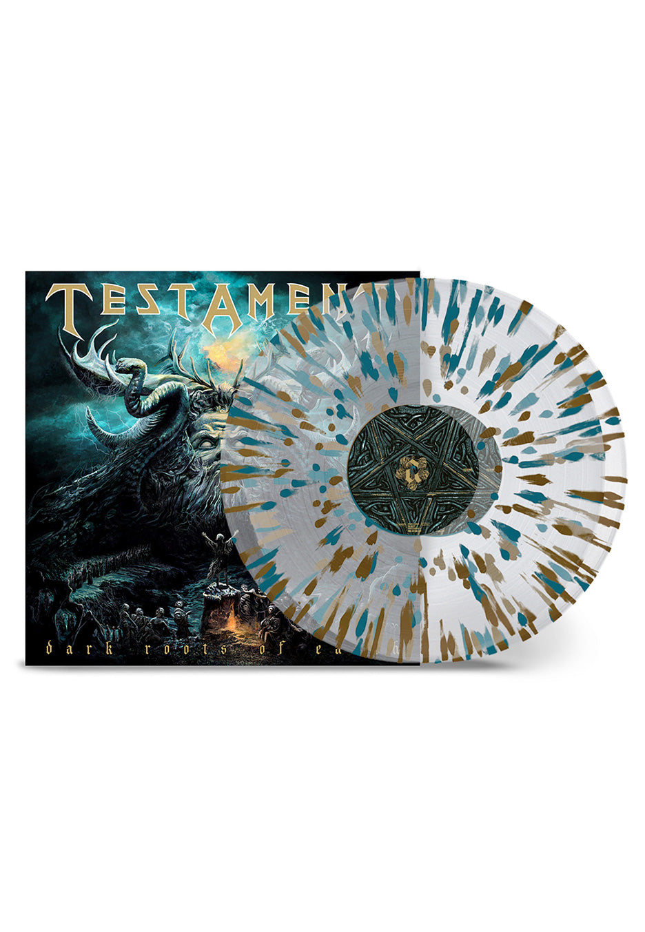 Testament - Dark Roots Of Earth Ltd. Clear w/ Gold/Green - Splattered 2 Vinyl | Neutral-Image