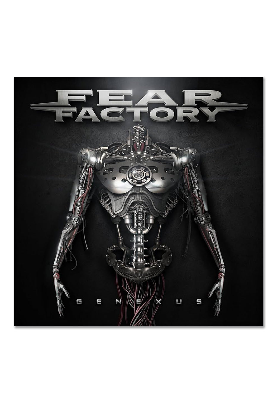 Fear Factory - Genexus Ltd. Crystal Clear w/ Black/White - Splattered 2 Vinyl | Neutral-Image