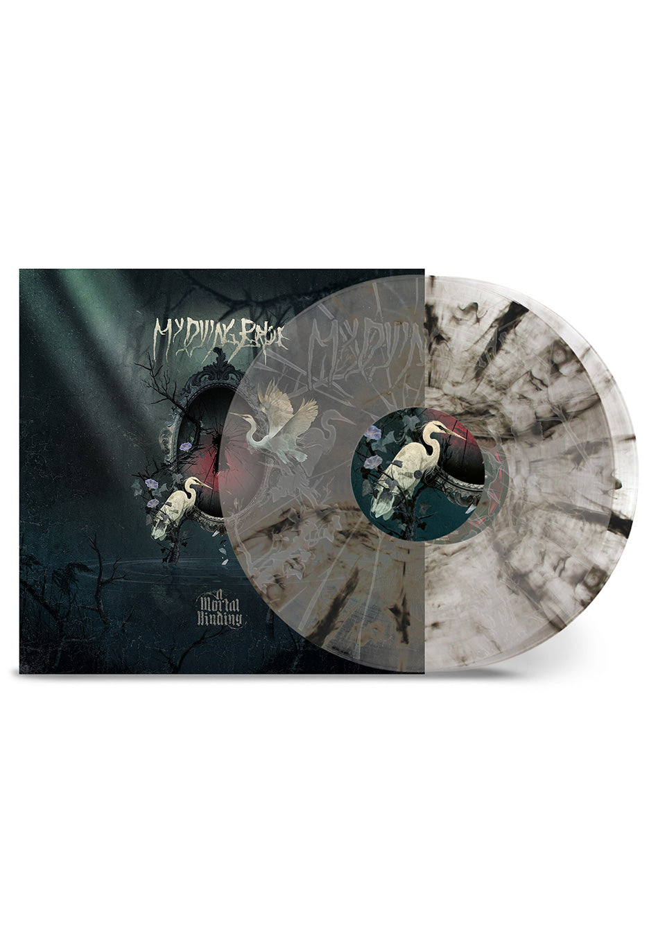 My Dying Bride - A Mortal Binding Crystal Clear/Black Smoke - Marbled 2 Vinyl | Neutral-Image