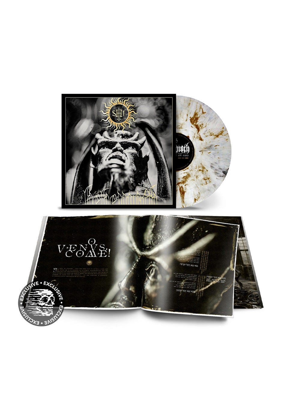 Behemoth - The Shit Ov God Ltd. White/ Black/ Gold - Marbled Vinyl | Neutral-Image