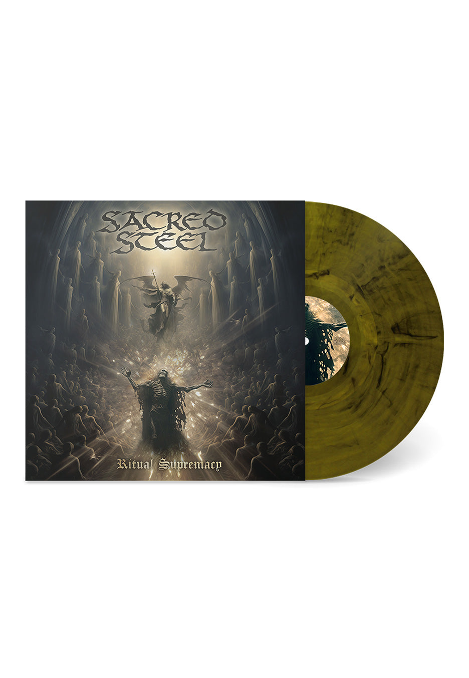 Sacred Steel - Ritual Supremacy Ltd. Yellow/Black - Marbled Vinyl | Neutral-Image