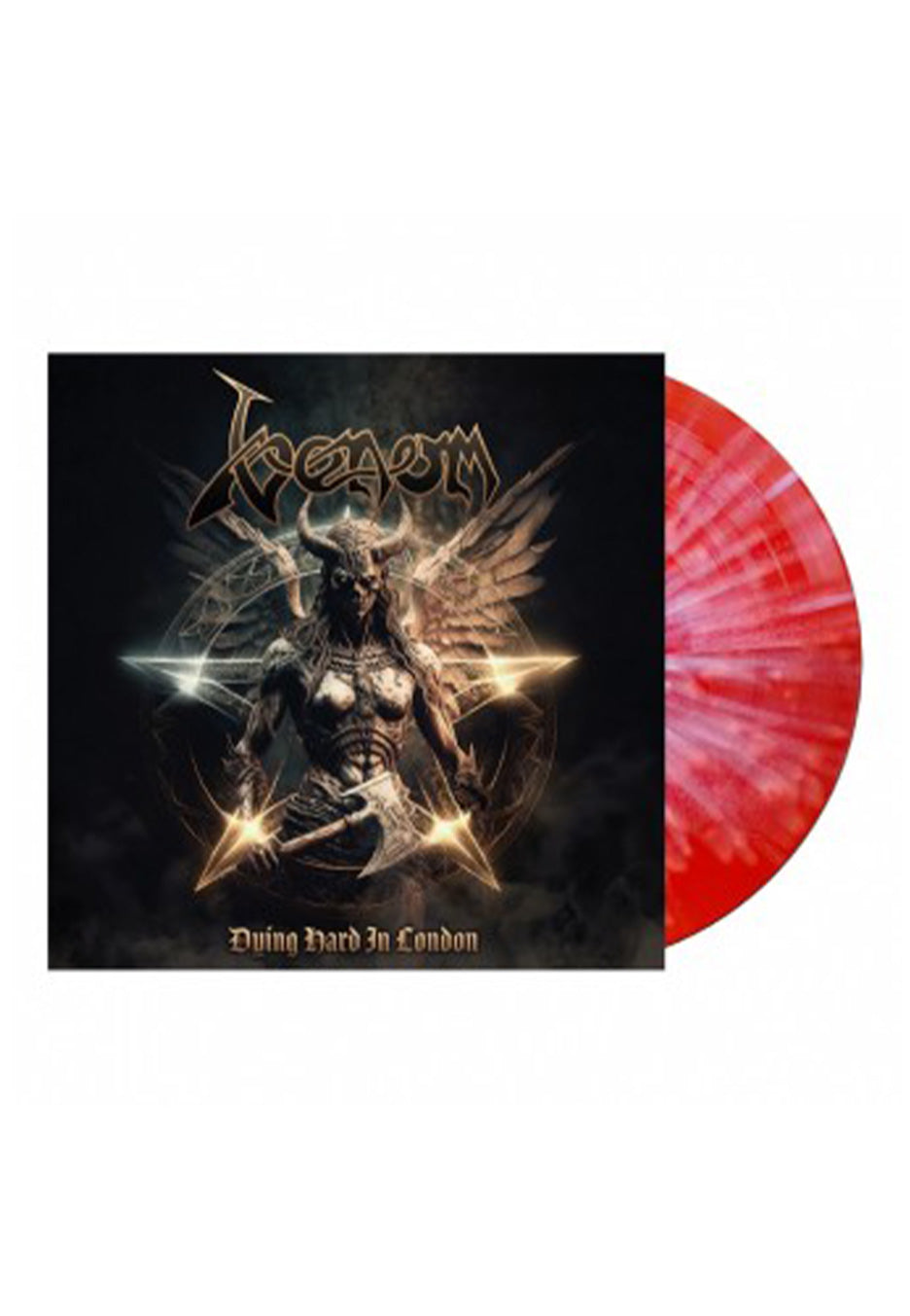 Venom - Dying Hard In London Red w/ White - Splattered Vinyl | Neutral-Image