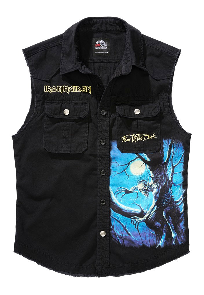 Brandit x Iron Maiden - Fear Of The Dark Vintage - Vest | Neutral-Image