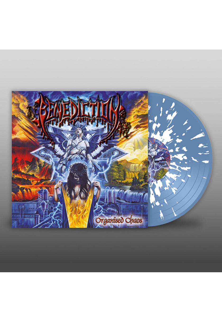 Benediction - Organised Chaos Light Blue/White - Splattered 2 Vinyl | Neutral-Image