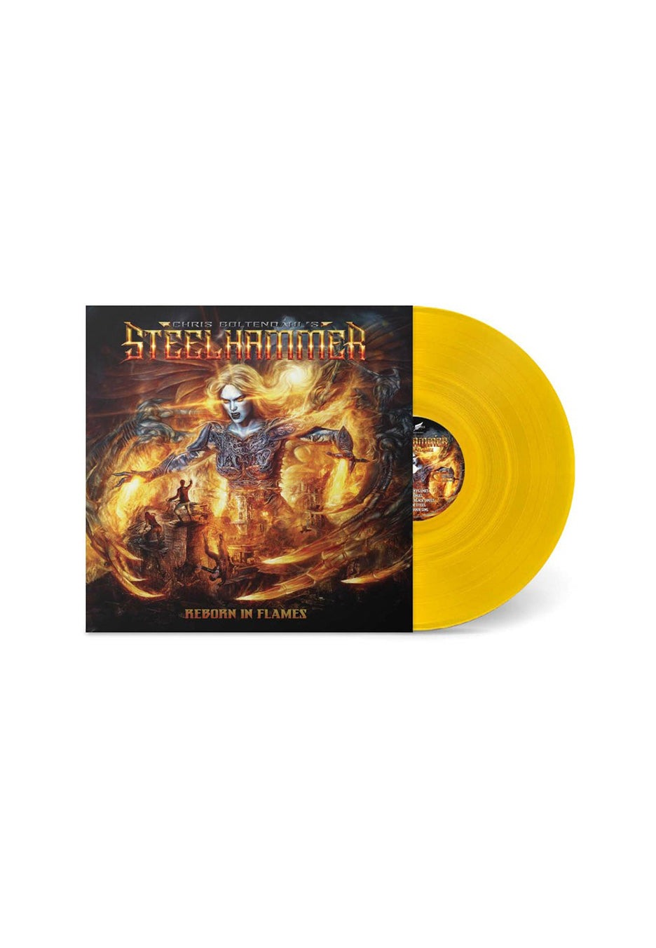 Chris Bohltendahl's Steelhammer - Reborn In Flames Yellow - Colored Vinyl | Neutral-Image