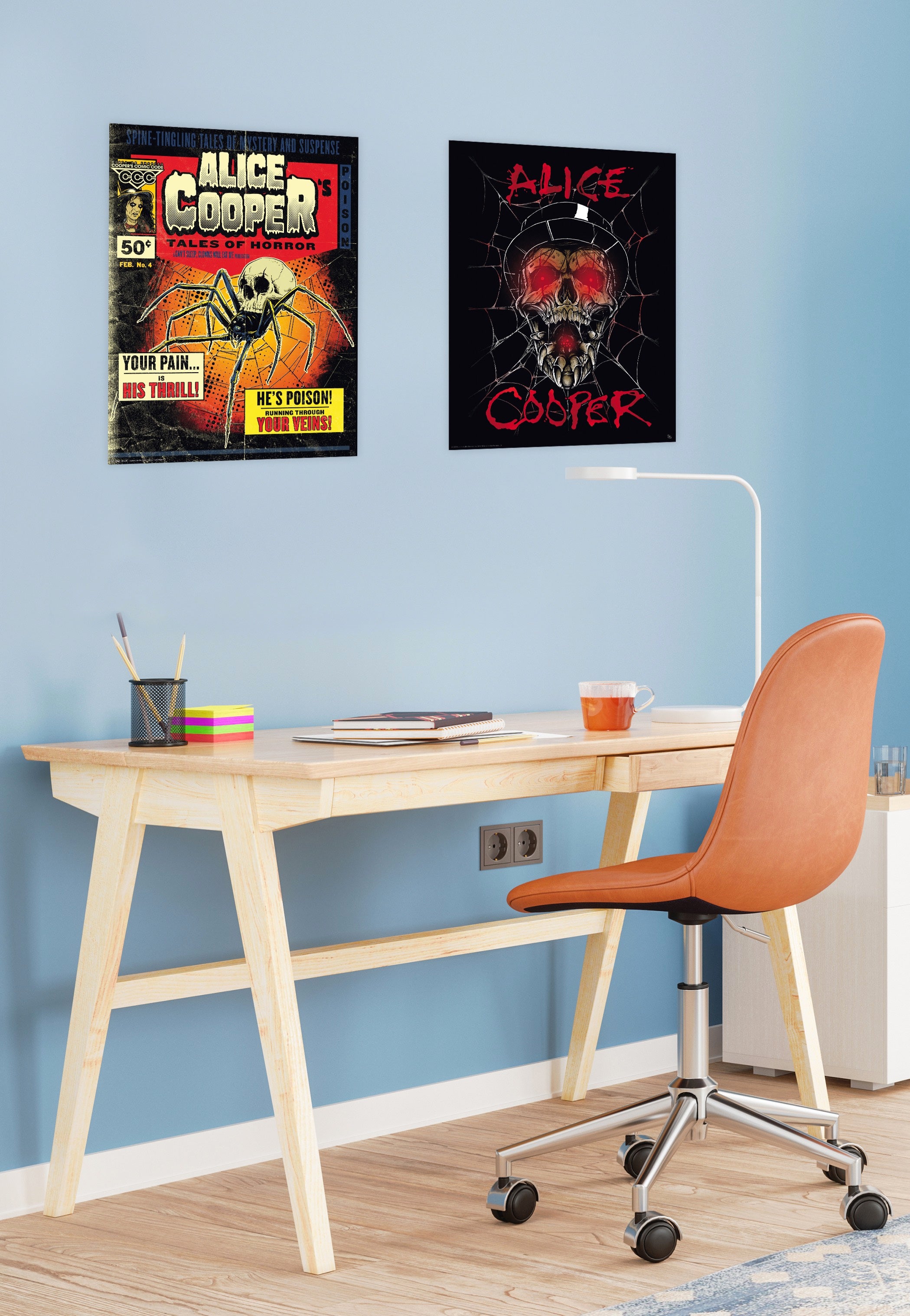 Alice Cooper - Skull Hat / Spider Chibi Set - Poster | Neutral-Image