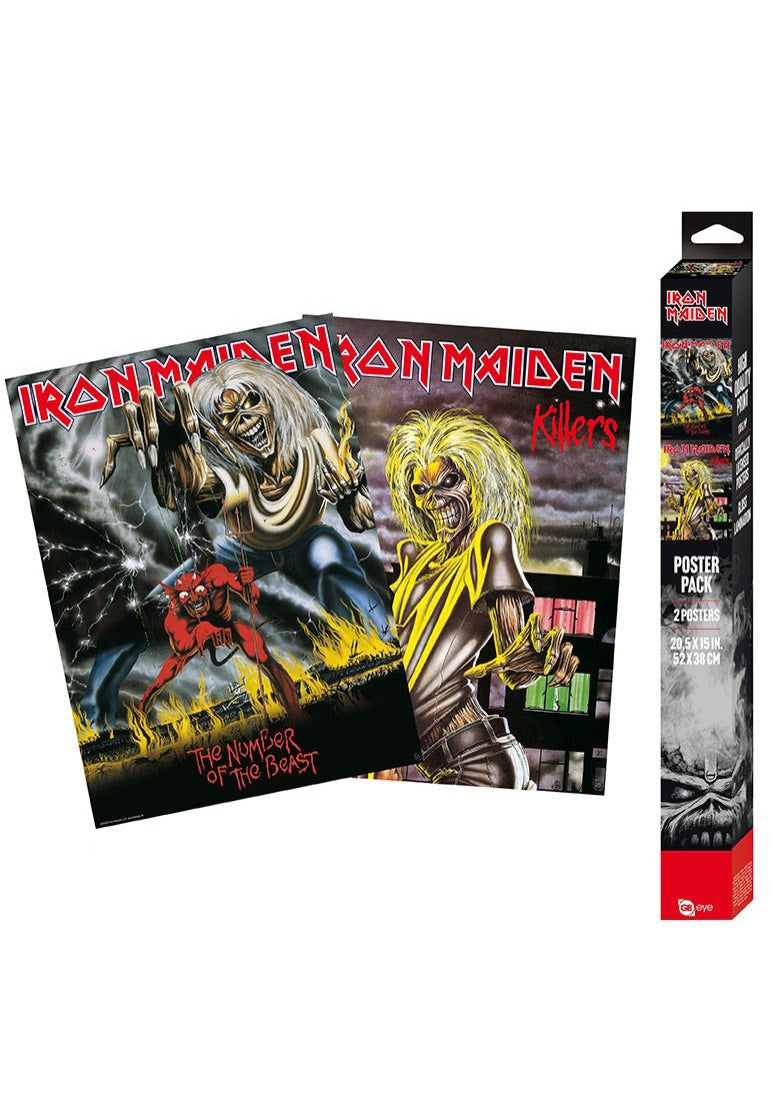 Iron Maiden - Killers/ Number Of The Beast Chibi Set - Poster | Neutral-Image