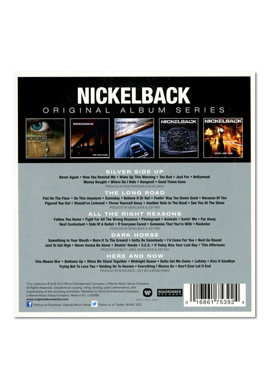 Nickelback - Original Album Series - CD Boxset | Neutral-Image