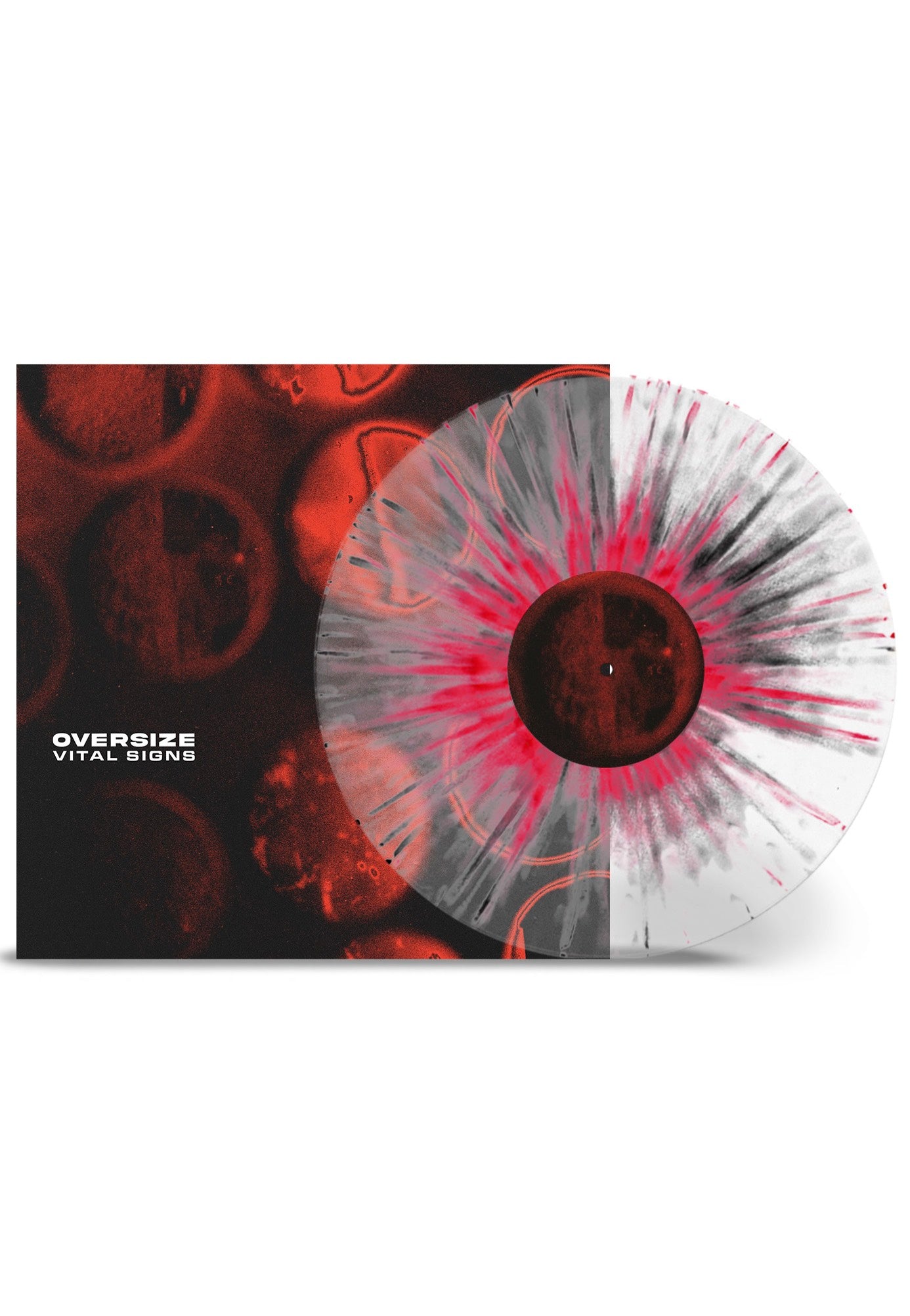 Oversize - Vital Signs Ltd. Clear/ Red/ Black - Splattered Vinyl | Neutral-Image